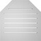 Ekena Millwork Octagonal Top Surface Mount PVC Gable Vent w/ 2"W x 1-1/2"P Brickmould Frame, 22"W x 22"H GVPOT22X2202SF - alternate 2